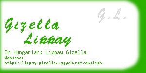 gizella lippay business card